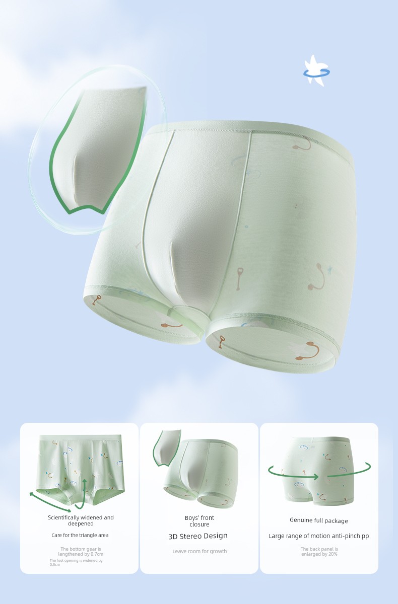 【Likeuu Special Offer】Ubras' Likeuu Children's and Adult Pure Cotton/Modal Underwear 5-Pack Dr — 14