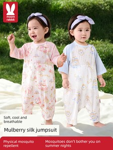 Baby Pajamas, Summer Thin Style, Kidsren's Pajamas for Boys and Girls, Class a Pure Cotton Baby One-Piece Nightgown, Air