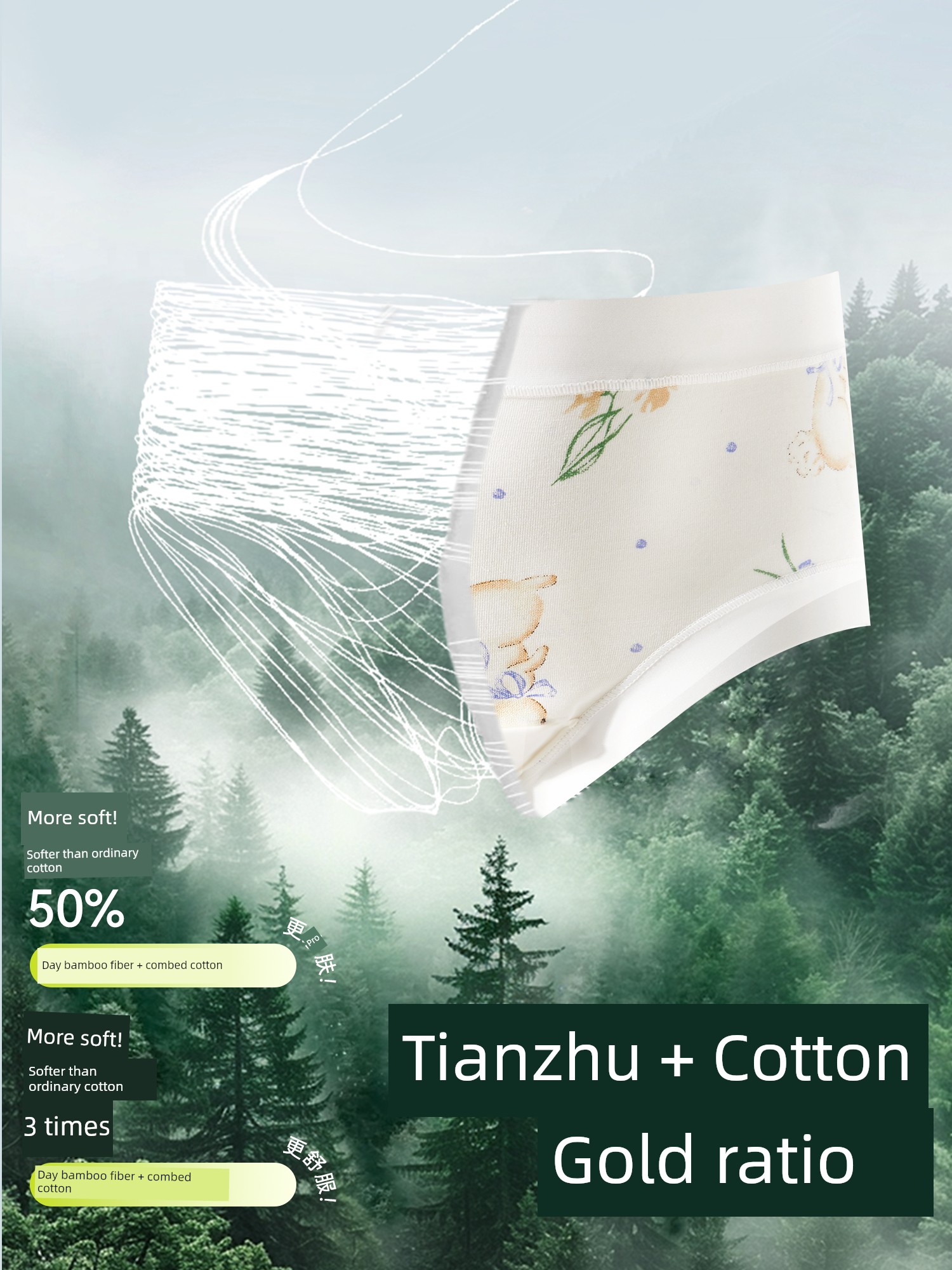 Children's Underwear Girl Class A Non-Hip Clip Children's Girl Bamboo Cotton Briefs Baby Girl Children Triangle Shorts — 3