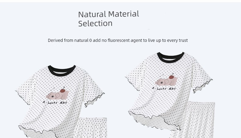 "Cool and Comfortable" Modal Kids Pajamas Parent-Child Homewear Clothes Girl Air Conditioning Clothes Fashionable Ice Silk — 7