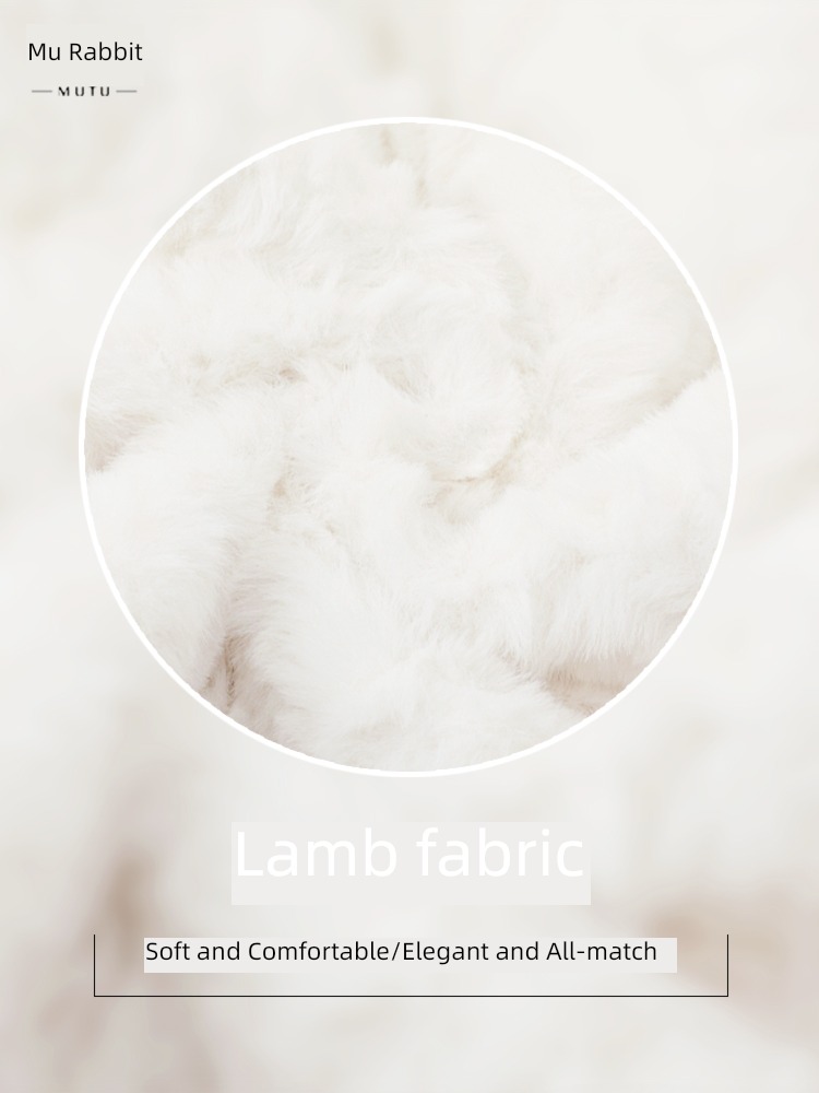 thickening lovely Korean version easy Fur in one short coat