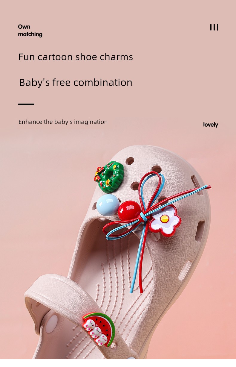 Children's Croc Shoes Summer Girls' Slippers Girls' Sandals Non-Slip Summer New Beach Mary Jane Princess Dance Shoes — 2