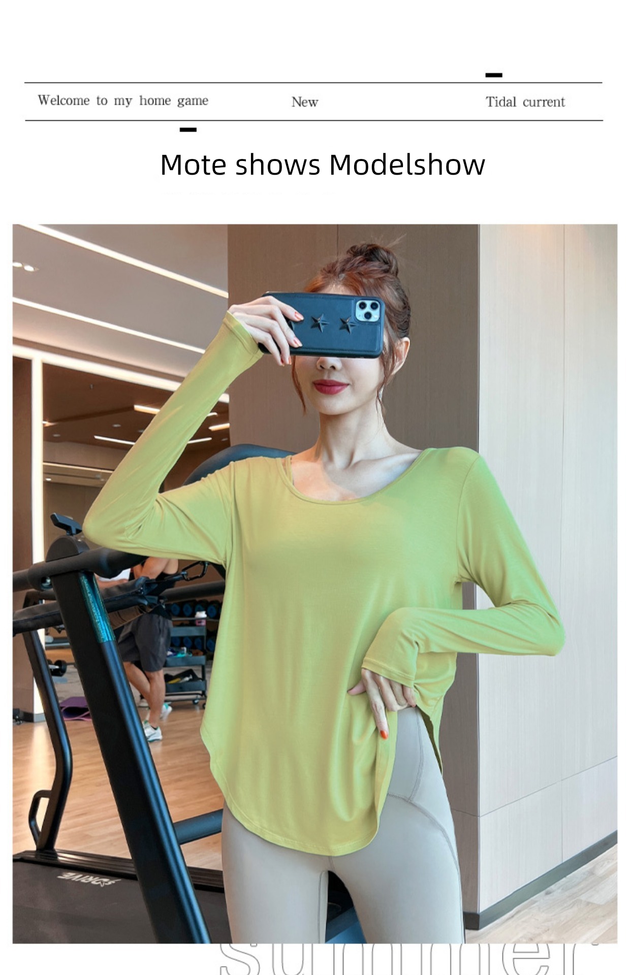Big size easy Show thin female smock Long sleeve motion jacket