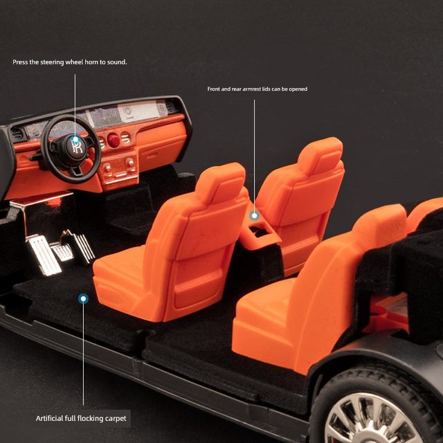 Rolls-Royce Phantom Alloy Car Model 1 to 18 Simulation Car Model Collection Ornaments Toy Car Boy Large Size