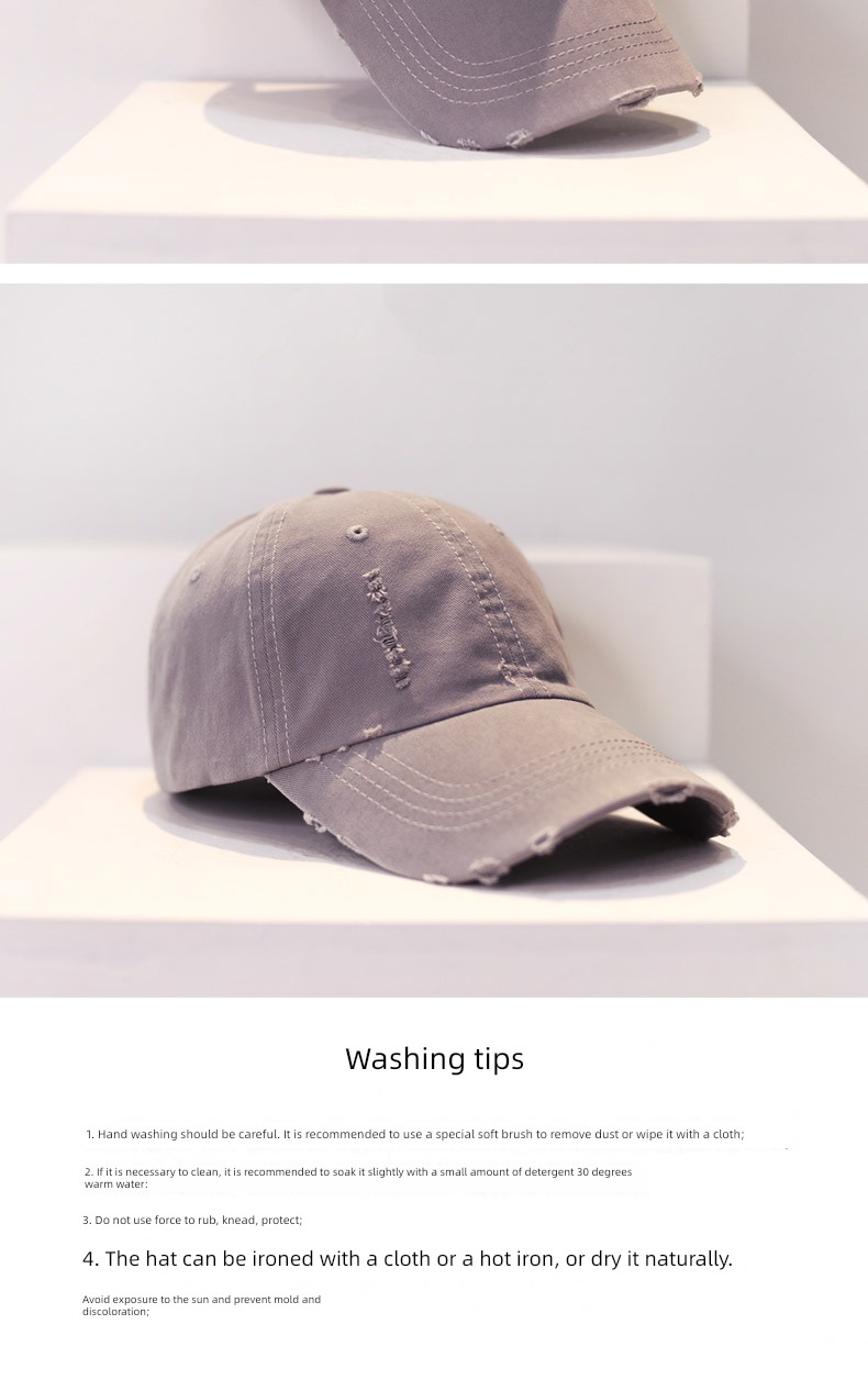 Make old hole summer leisure time Duck tongue female Baseball cap