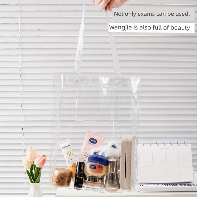 Handheld transparent bag large capacity file bag star peripheral support fan storage bag shoulder bag small kar doll pendant star chasing artifact concert fan offline star chasing female storage bag