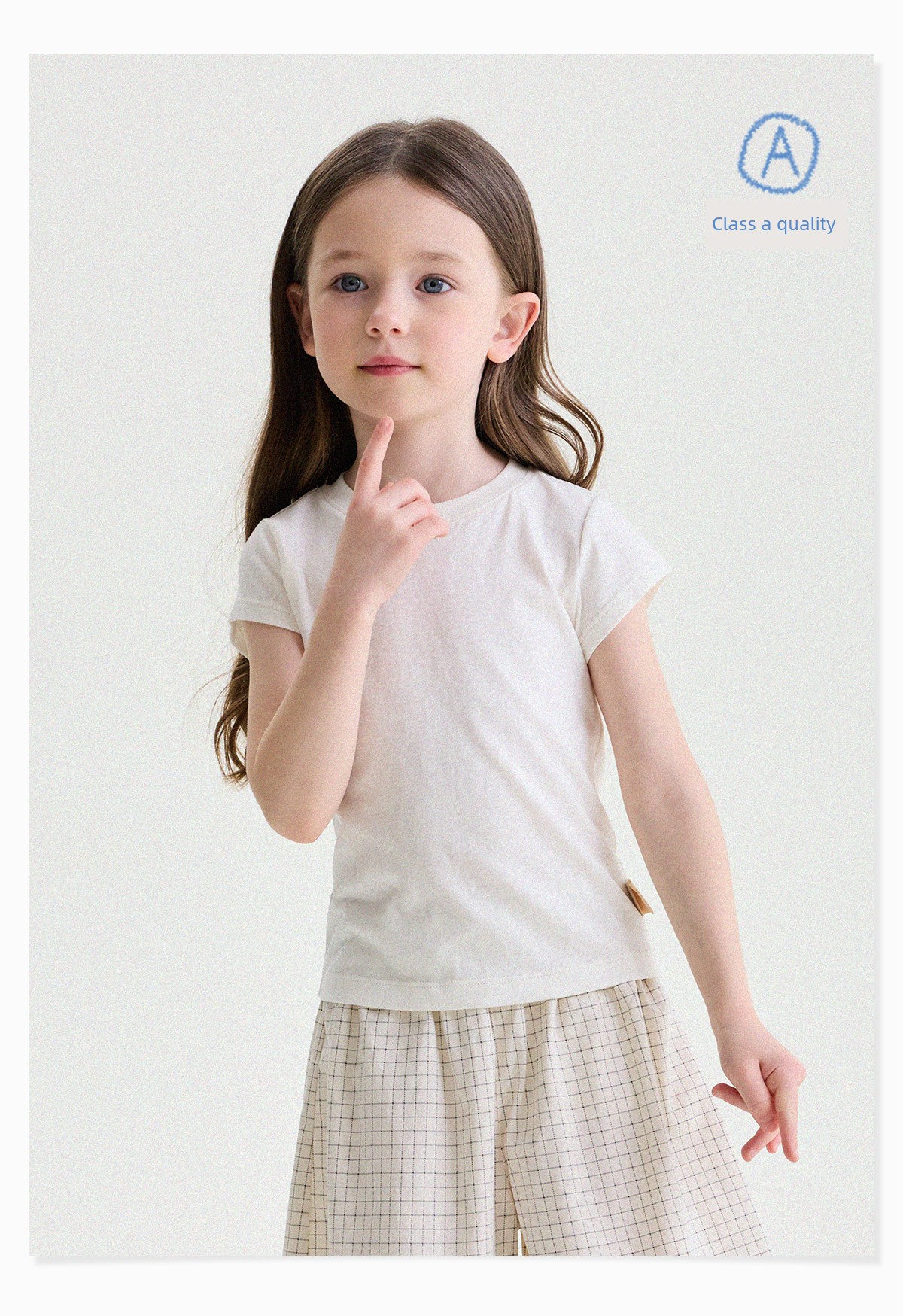 Baby Summer New Versatile Simple Solid Color Short-Sleeve T-Shirt for Girls 2026 Fashion Children's Top Trendy — 7