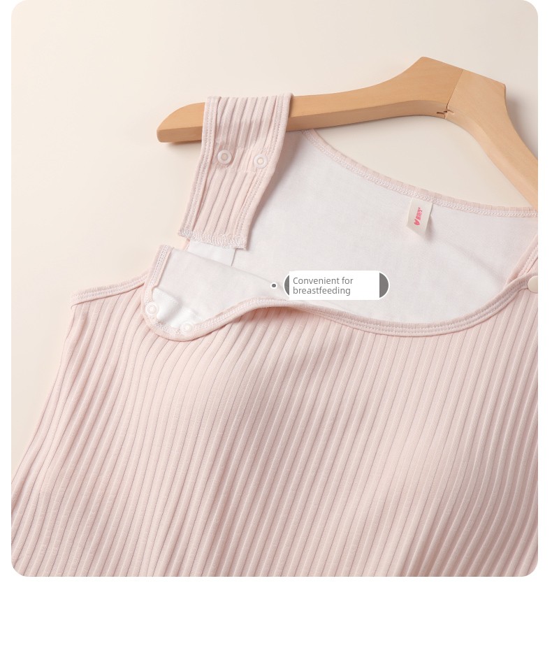 Fish Tail Design Covers the Body | Breathable Nursing Vest for Spring and Autumn, No Need to Wear a Bra, Suitable for Going Out, Postpartum Breastfeeding — 37