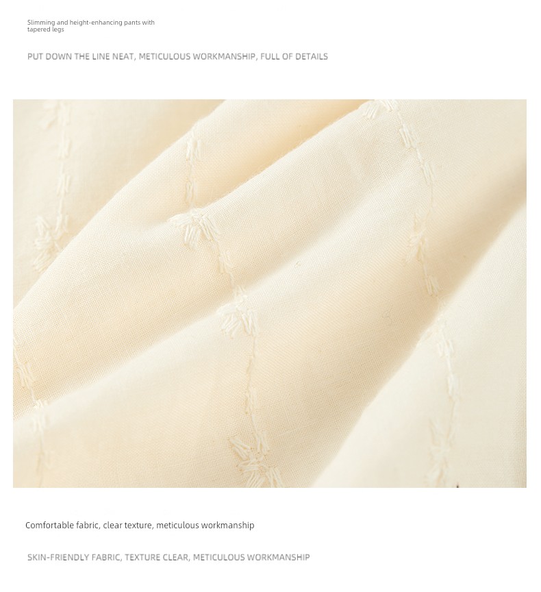Muyuan Lion Maternity Summer Outfit Set: Hepburn-Style High-End V-Neck Sleeveless Top and Wide-Leg Pants Slimming Set — 12