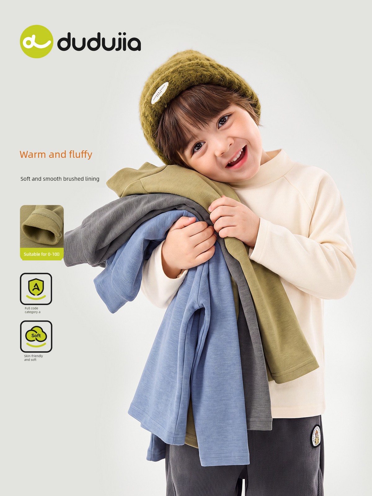 [Moisture-Wicking] Dudu's Boys' Long-Sleeved T-Shirt, Autumn and Winter Kidsren's Pure Cotton Clothes, Girls' Tops, Baby Kidsren's Clothing — 4