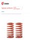 Weilixin orange mold spring SWS medium compression amount orange red YSWS spiral compression spring large inner hole flat spring