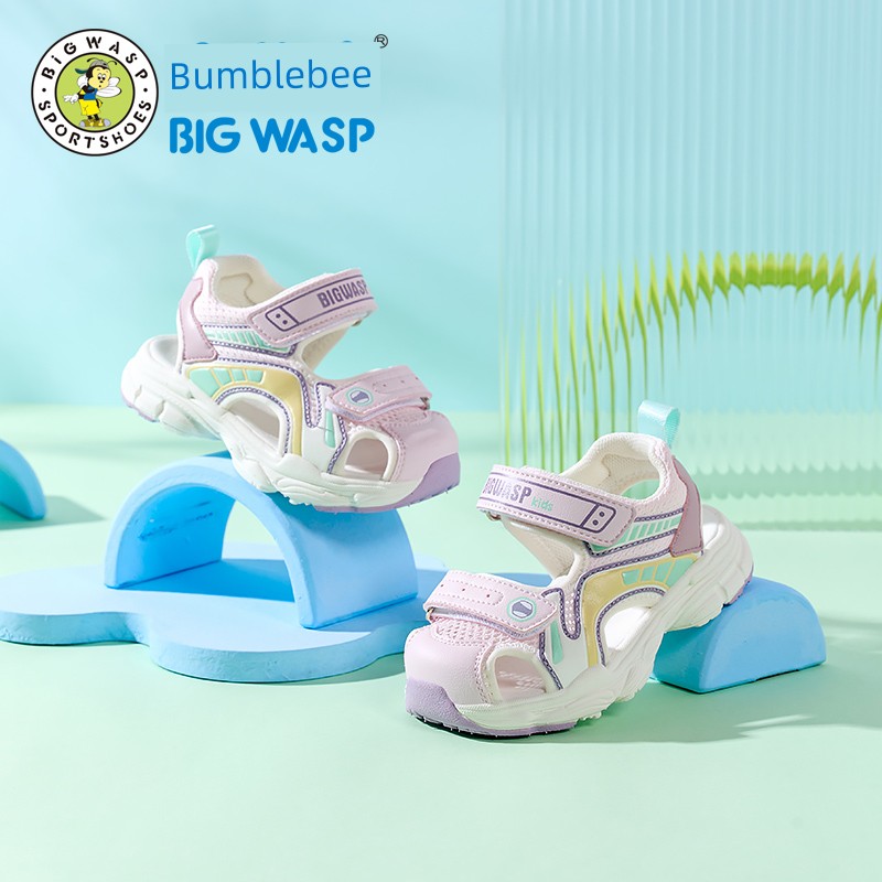 Bumblebee Functional Velcro Breathable Soft Bottom Children's Shoes — 7