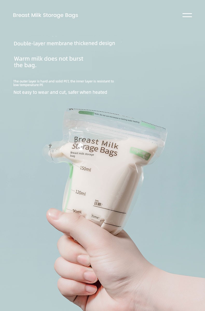Creer Breastmilk Storage Bags Breast Milk Freshness Protection Package 80ml Small Capacity Disposable Frozen Refrigerated Storage Milk Bag 125ml — 11
