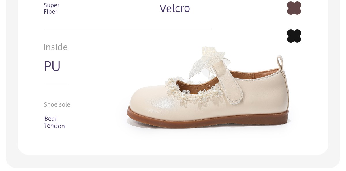 White Kids Soft Bottom Women's Baby Fall and Winter Princess Shoes — 19