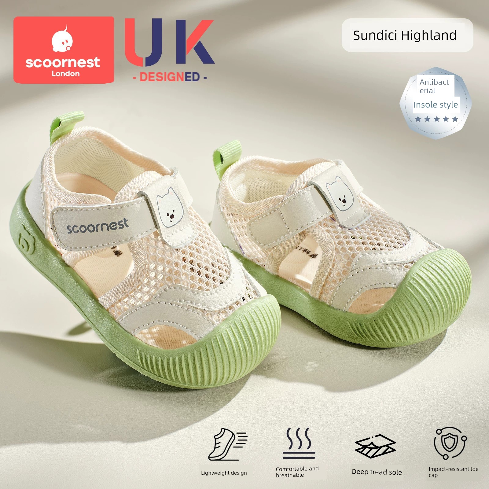 Kechao Kidsren's Baby Toddler Shoes Spring and Summer Functional Shoes for Boys and Girls with Soft Soles Indoor Baby Breathable Mesh Anti-Slip Shoes — 7