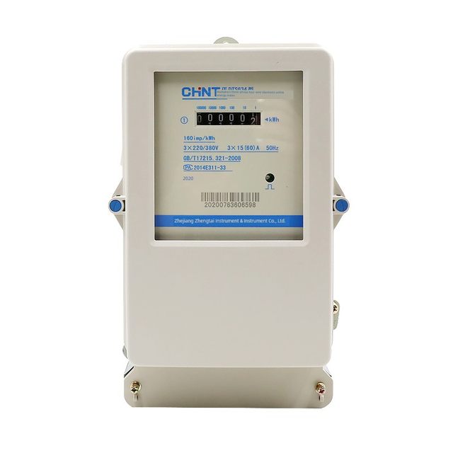 Zhengtai three-phase four-wire electronic meter DTS634 electric energy meter 380V factory transformer fire meter 100A