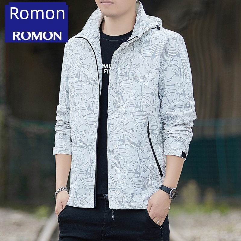 Romon Spring and Autumn leisure time loose coat Windbreak waterproof Jacket