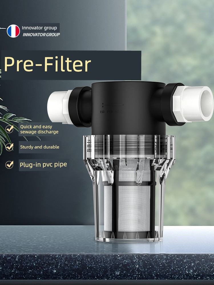 PVC Water Pipe Plastic Pipe Filter Sediment Moss Removing Impurities Breeding Farm 202532 Pipe Stainless Steel Screen Filter
