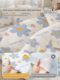 Disposable bed sheets, quilt covers, pillowcases, portable travel hotel train sleeper, double four-piece set, travel supplies, quilt covers
