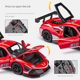 Jiaye 1/32 Fara F488 track version alloy car model return sound and light toy lace sports car box