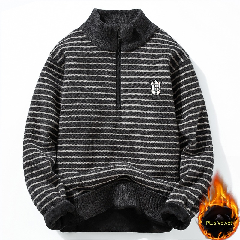 boy 14 year Eldest child Half zipper Sweater sweater