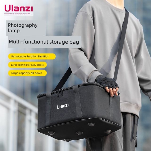 Ulanzi Youbasket OM-01 photography lamp multi-function storage bag SLR camera lens 40W COB fill light photography equipment portable storage box large capacity waterproof scratch protection bag