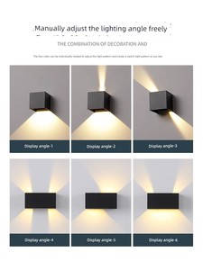 Outdoor Waterproof Wall Lamp, Modern and Simple, Wall-Washing Light for Corridor, Balcony, Garden, Villa, Indoor and Out