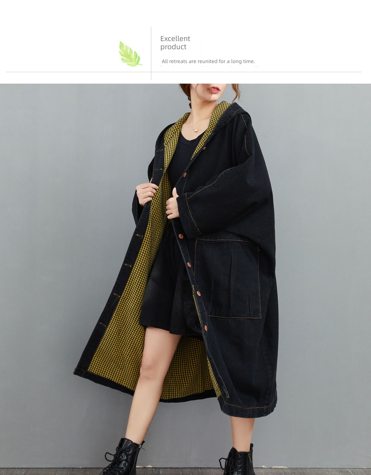 Hooded easy Casual and versatile Windbreaker chaqueta