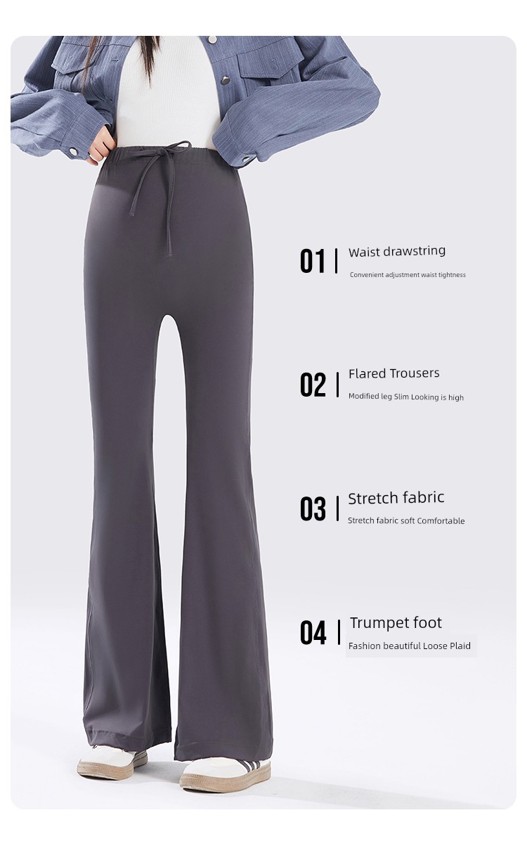 Forencos Maternity Shark Pants Autumn and Winter Fleece-Lined Outerwear 2026 New Slim Fit Flared Yoga Leggings — 7
