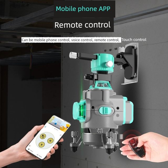 Can lift and rotate 12-line green light 16-line blue light level, high-precision infrared laser wall and floor