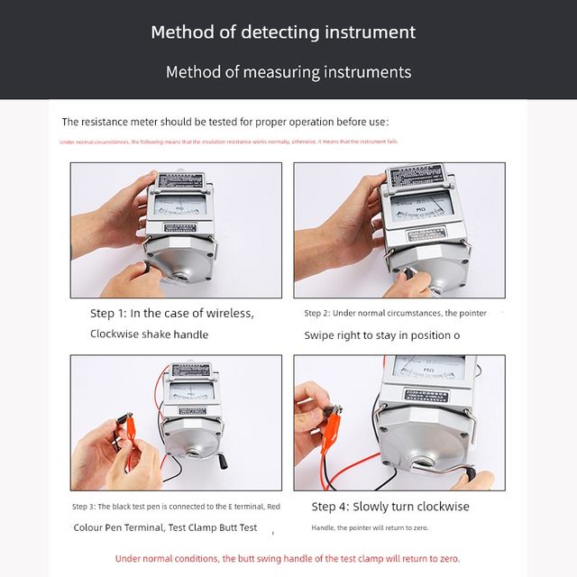 Nanjing Jinchuan ZC25-3 Megohmmeter 500V1000V2500v Electrician Shake Meter ZC-7 Insulation Resistance Tester