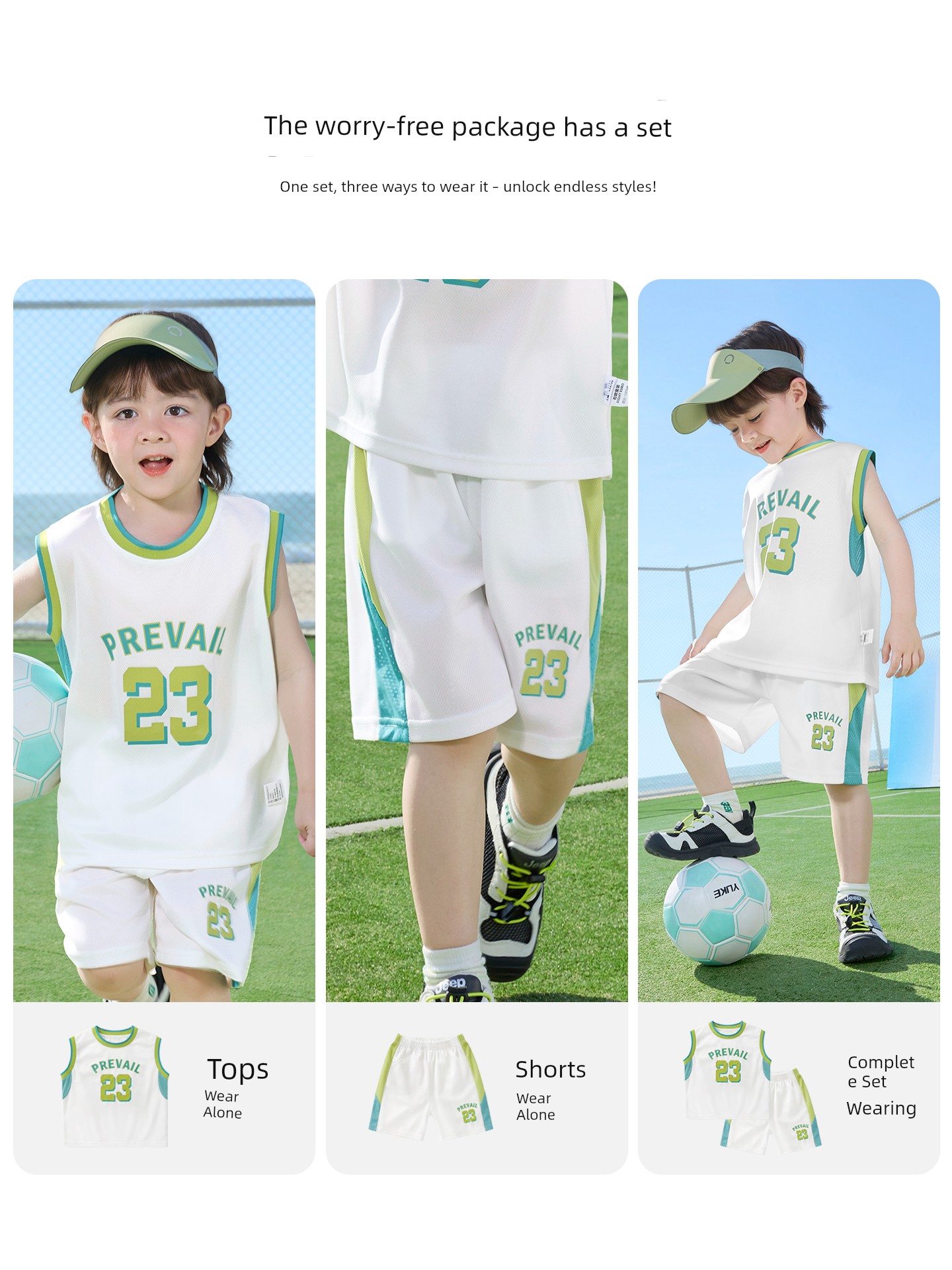 European Boys' Summer Sports Suit Vest Shorts Children's Summer Clothing Cool Quick-Dry Two-Piece Set New Children's Clothing — 2
