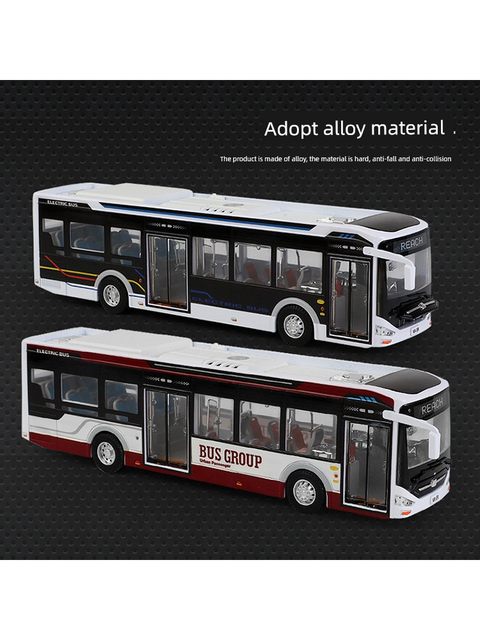 Alloy bus model imitation double-decker new energy bus bus bus bus children car boy toy ornaments