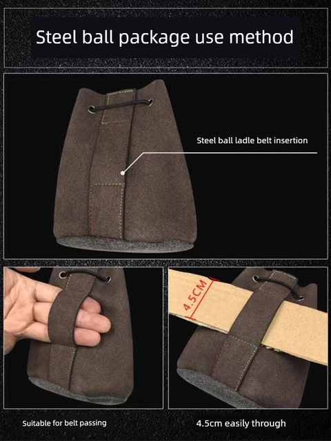 Slingshot accessories Car steel ball bag Nibiao bag Large capacity outdoor microfiber waist bag hanging bag special integrated storage bag