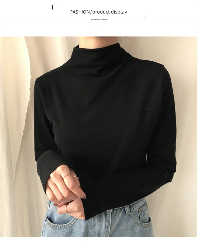 Autumn and winter Thin money Long sleeve T-shirt Self-cultivation Inner lap Undershirt