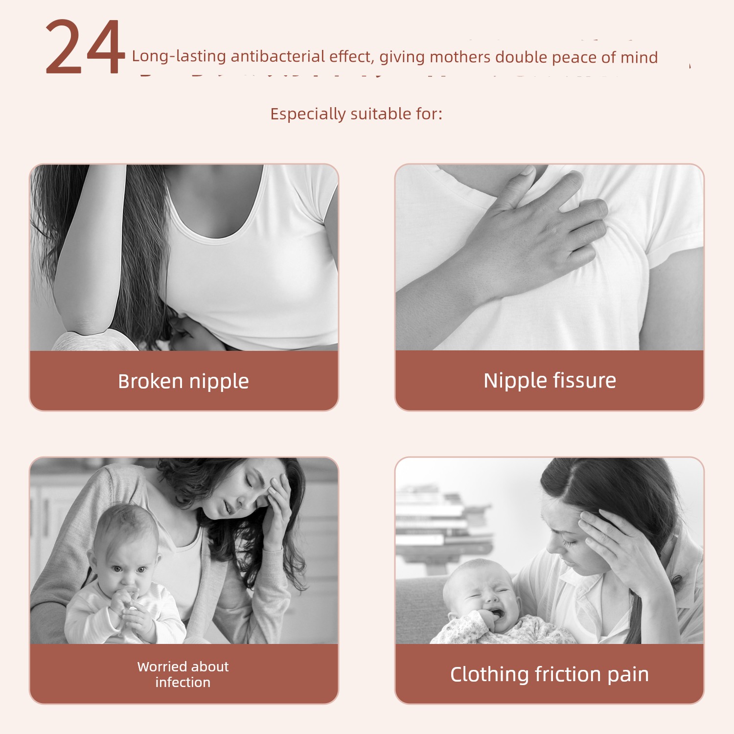Manyingke Silver-Plated Breathable Anti-Friction Nipple Shield, Ultra-Thin Large Nipple Protector, Breastfeeding Essential — 2