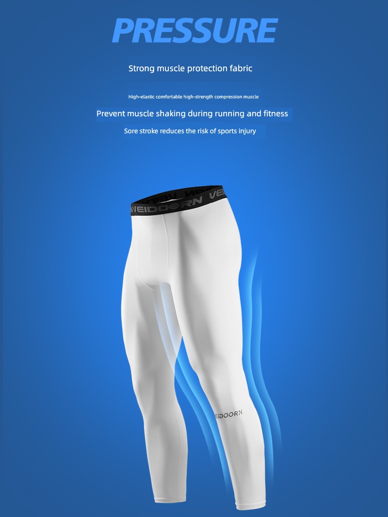 Dimensional motion Seven Basketball Quick drying High elasticity compress trousers