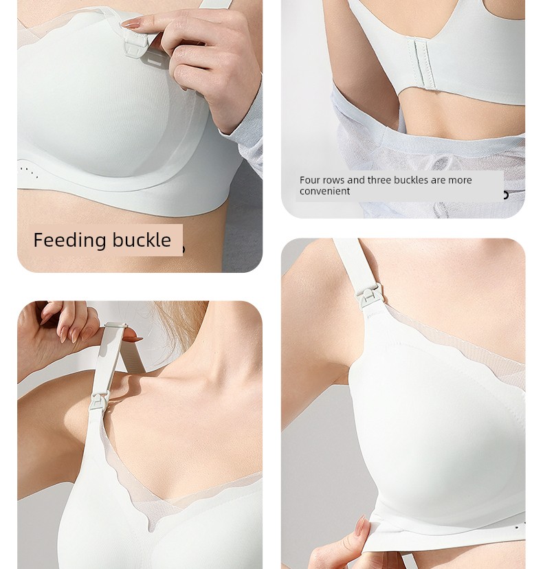 Clearance Sale Nursing Bras, Large Size, for Big Busts, Summer Thin Style, Postpartum Breastfeeding, Anti-Sagging, Pregnancy Nursing Bra — 18