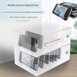 Mobile Phone Safe Box, Phone Watch Storage Box, Transparent Box Cabinet, Storage Factory Locker, School Class