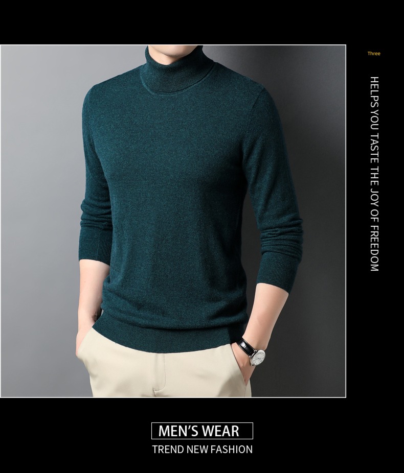 Spring, autumn and winter High collar Solid color Thin money Inner lap cardigan