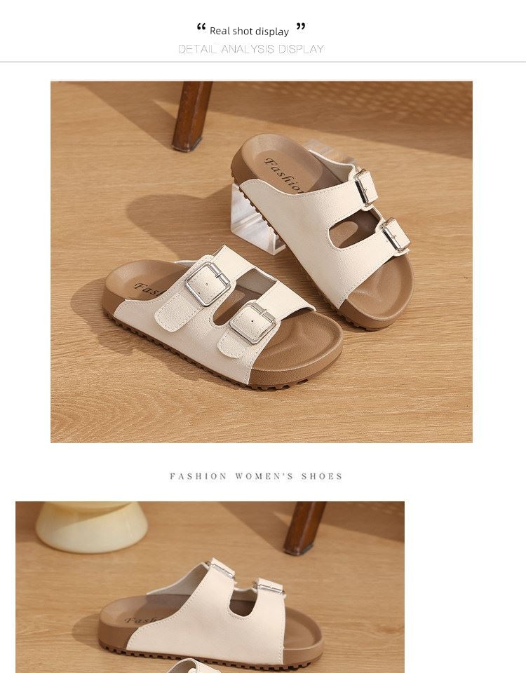 Official Brand Children's Outdoor Birkenstock-Style Sandals for Girls, 2026 Summer Non-Slip Wear-Resistant Beach Sandals — 39