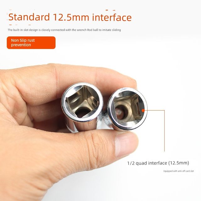 Electric hexagonal sleeve head 1/2 inner 6 corner special batch head set lengthened plum blossom rotary tool sleeve wrench tool