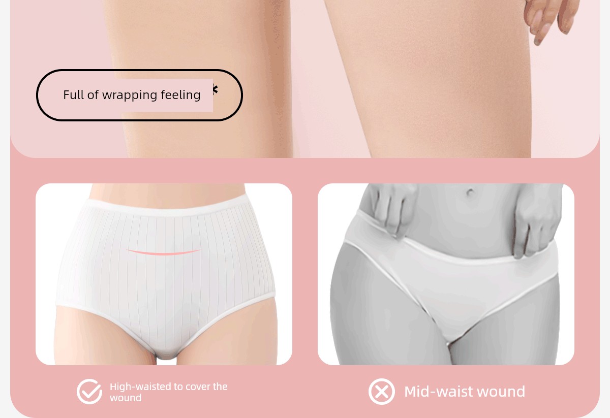 High-Waisted Disposable Underwear for Women, Pure Cotton Crotch, Sterile, Individually Packaged, Travel Style, Large Size, 100kg Daily Disposable Shorts — 13