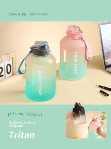 Large Capacity Water Bottle 2026 New Model for Men and Women, Fitness Sports Water Jug, Large Belly Cup, Summer Bottle, 