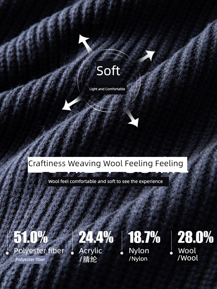 high-grade Young and middle-aged people wool sweater leisure time Sweater