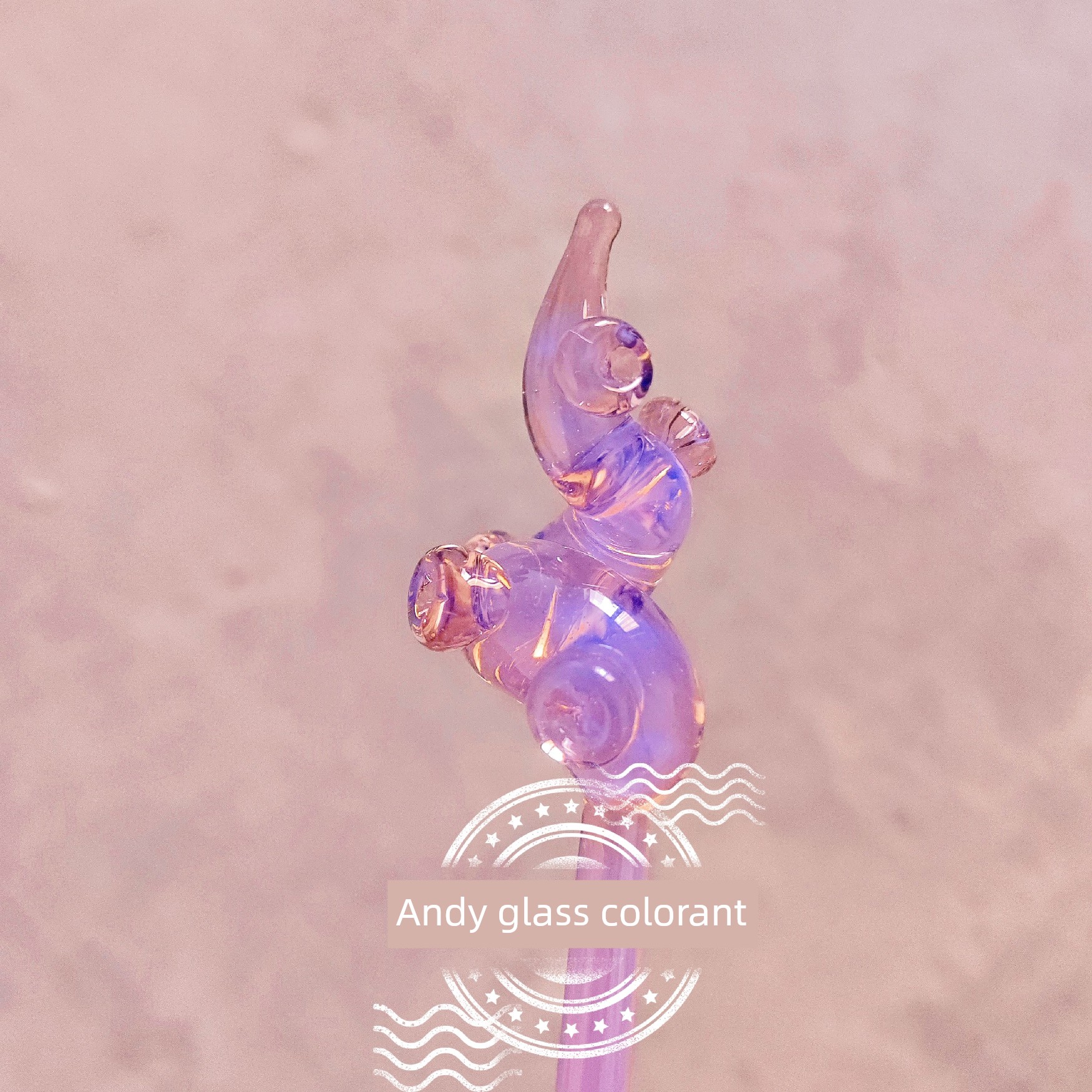 Exp19 Peach Girl Pink Rod, Glass Firing Colorant, Lampwork Glass Rod, Colored Glass, Hard Material
