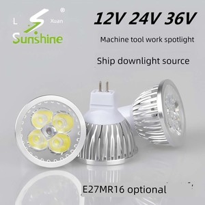 LED Machine Tool Operation Light Lamp Bead Bulb Lathe Led the Lamp Cup 12 V24v36v220v3w5we27mr16 Pin