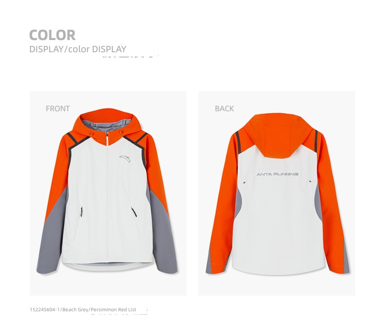 Anta man Hooded jacket lovers female Jacket loose coat