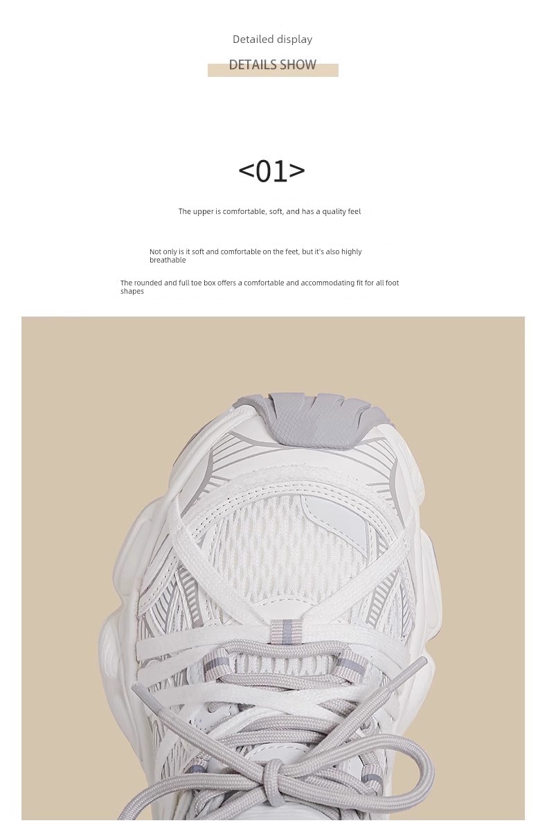 Girls' Dad Shoes 2026 Autumn New Style Children's Breathable Soft-Soled Sneakers for Older Kids Stylish Casual Shoes — 10