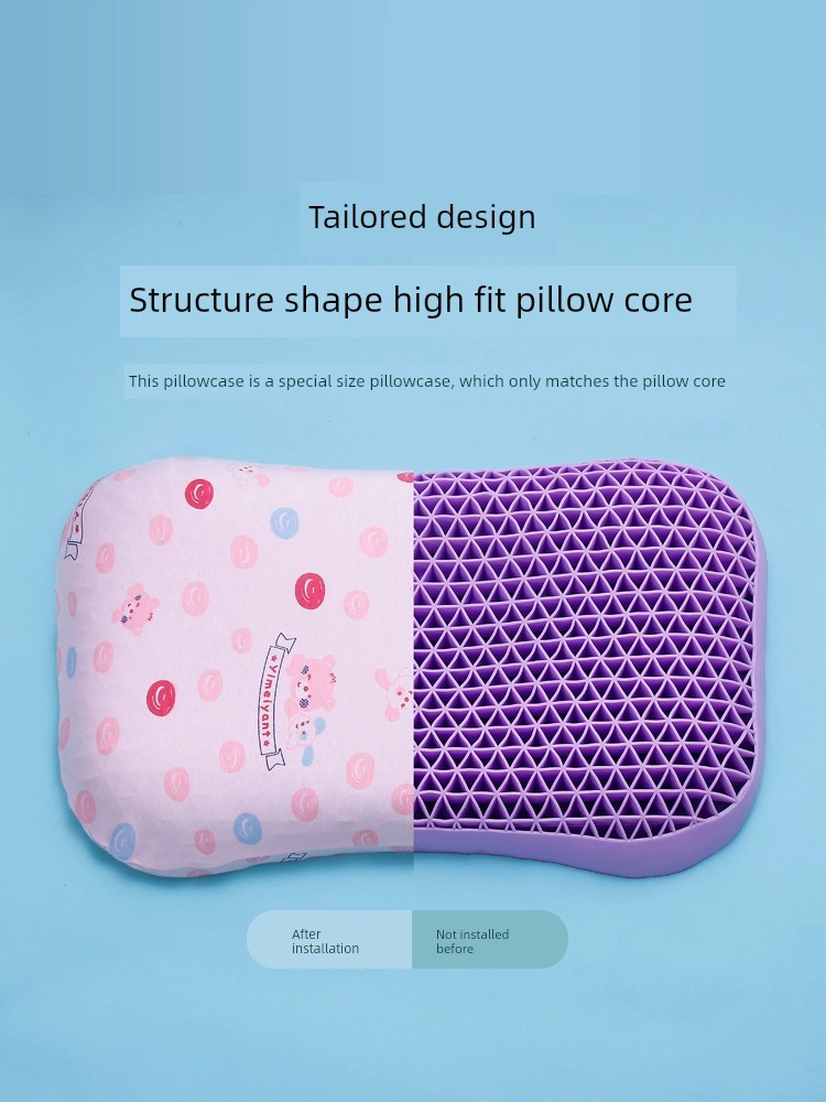 格子兒童少年枕套 100純棉透氣舒適 學生專用款 多款可選